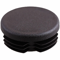 Заглушка д/труб D42мм, пласт  (черный 1 шт)