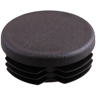 Заглушка д/труб D42мм, пласт  (черный 1 шт)