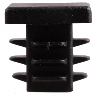 Заглушка д/труб 20х20 мм, пласт (черный 1 шт)