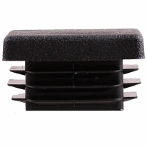 Заглушка д/труб 30х20 мм, пласт (черный 1 шт)