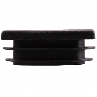 Заглушка д/труб 20х40 мм, пласт  (черный 1 шт)