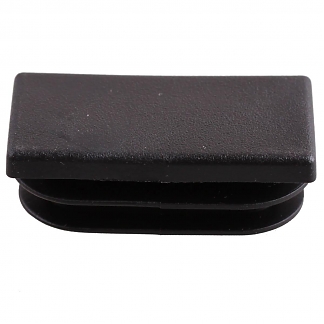 Заглушка д/труб 20х40 мм, пласт  (черный 1 шт) - фото2