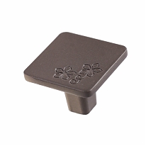 Ручка кнопка квадр. алюм. (матовый графит 1 шт)