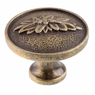 Ручка кнопка ретро алюм. (бронза  (600 шт))