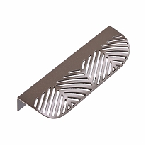 Ручка накладная перф. 128 сталь (матовый графит  (200 шт))