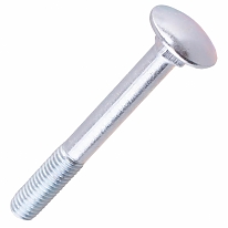 Болт мебельный DIN 603 10x 70 белый цинк (20 шт)