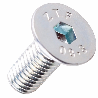 Винт пот. с внутр. шестигр. DIN 7991 М 8х 20 белый цинк (14 шт)