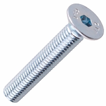 Винт пот. с внутр.шестигр. DIN 7991 М10х 60 белый цинк (2 шт)