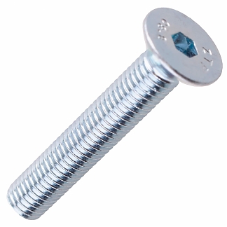 Винт пот. с внутр.шестигр. DIN 7991 М10х 60 белый цинк (2 шт)