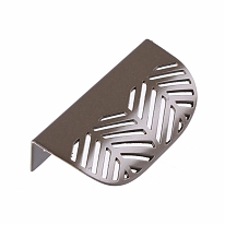 Ручка накладная перф. 64 сталь (матовый графит 1 шт)