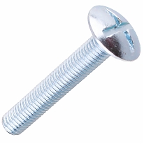 Болт мебельный с крест. шлицом 10х 60 белый цинк (2 шт)