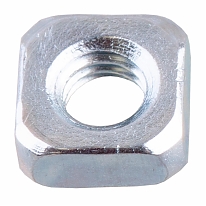 Гайка квадратная DIN 557 М10 белый цинк (10 шт)
