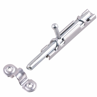 Задвижка накладная ЗТ с цельным движком, хром эффект  (100 шт)