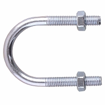 Болт U-образный М6  3/4", с гайкой, цинк (2 шт)