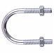 Болт U-образный М6  3/4", с гайкой, цинк (2 шт)