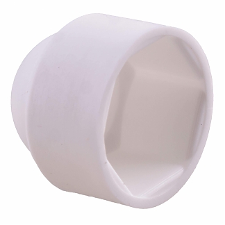 Заглушка-колпачок на болт М10 D19, матовый белый 4 шт - фото2