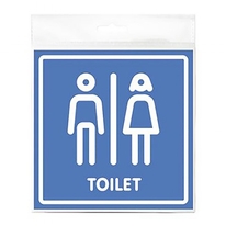 Табличка "Туалет" 200х200 мм (1 шт)