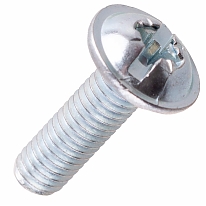 Винт с полукруглой головкой с прессшайбой DIN 967 М4х16 мм, (22 шт)
