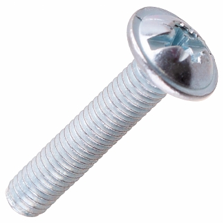 Винт с полукруглой головкой с прессшайбой DIN 967 М5х25 мм, (12 шт)