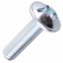 Винт с полукруглой головкой с прессшайбой DIN 967 М 8х30 мм (6 шт)