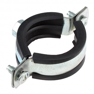 Хомут с винтовым креплением 1,1/4" (40-45 мм) (1 шт) оцинкованный - фото2