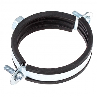 Хомут с винтовым креплением 2,1/2" (74-80 мм) (1 шт) оцинкованный - фото2
