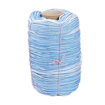 Шнур хозяйственно-бытовой с сердечником 4,0 мм белый с синим (500 м) 
