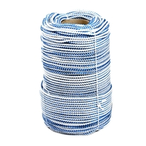 Шнур хозяйственно-бытовой с сердечником 6,0 мм белый с синим (150 м)