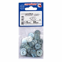 Шайба кузовная DIN 9021 5 мм (80 шт) оцинкованная