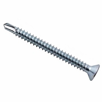 Саморезы гипсокартон-металл с буром, белый цинк 3,5х25 (16000 шт)