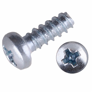 Саморез тупой пкр. DIN7981 F-H 2,2x6,5 мм, оцинк. (40 шт) - фото2