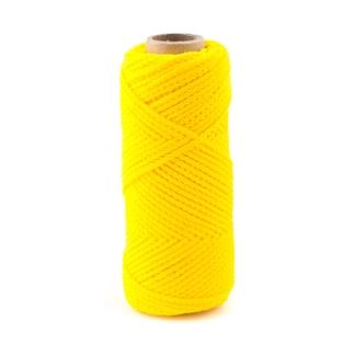 Шнур хозяйственно-бытовой с сердечником 2,0 мм желтый (50 м) 