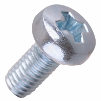 Винт пкр. DIN 7985 М3х6, белый цинк (80 шт)