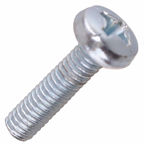 Винт пкр. DIN 7985 М3х12, белый цинк (40 шт)