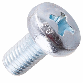 Винт пкр. DIN 7985 М4х20, белый цинк (30 шт)