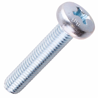 Винт пкр. DIN 7985 М8х50, белый цинк (6 шт)