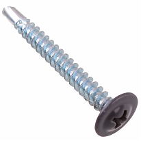 Саморезы для тонких пластин с буром 4,2х32 мм, серый (16 шт)