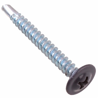 Саморезы для тонких пластин с буром 4,2х32 мм, серый (16 шт)